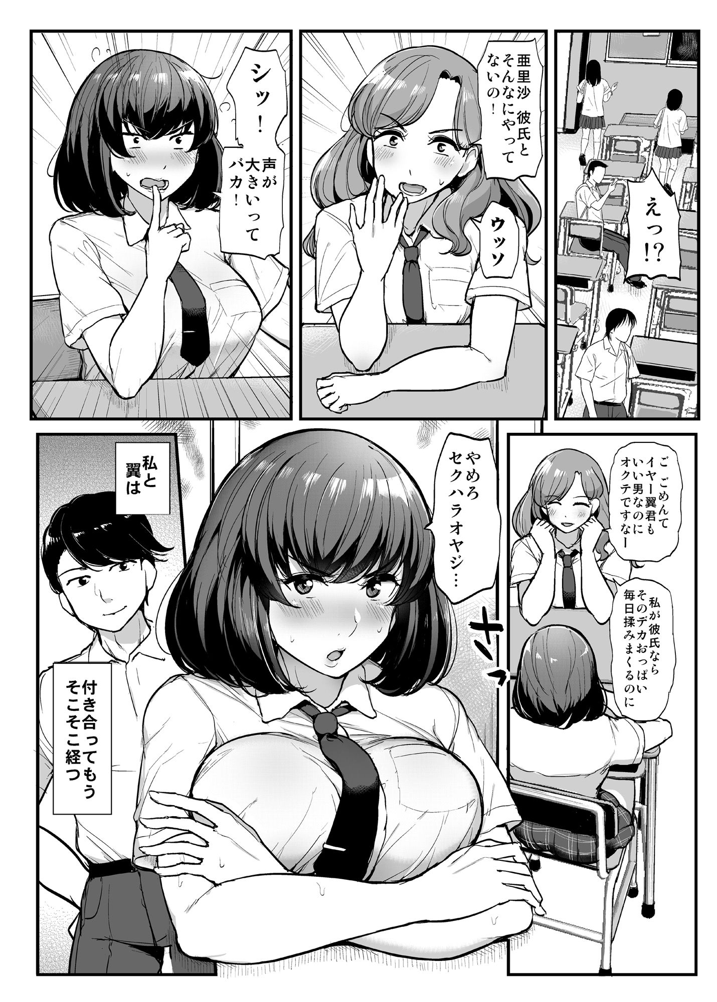 痴漢-5 【痴漢】巨乳JKさん痴漢オヤジに弱みを握られ堕とされ寝取られてしまう！！！