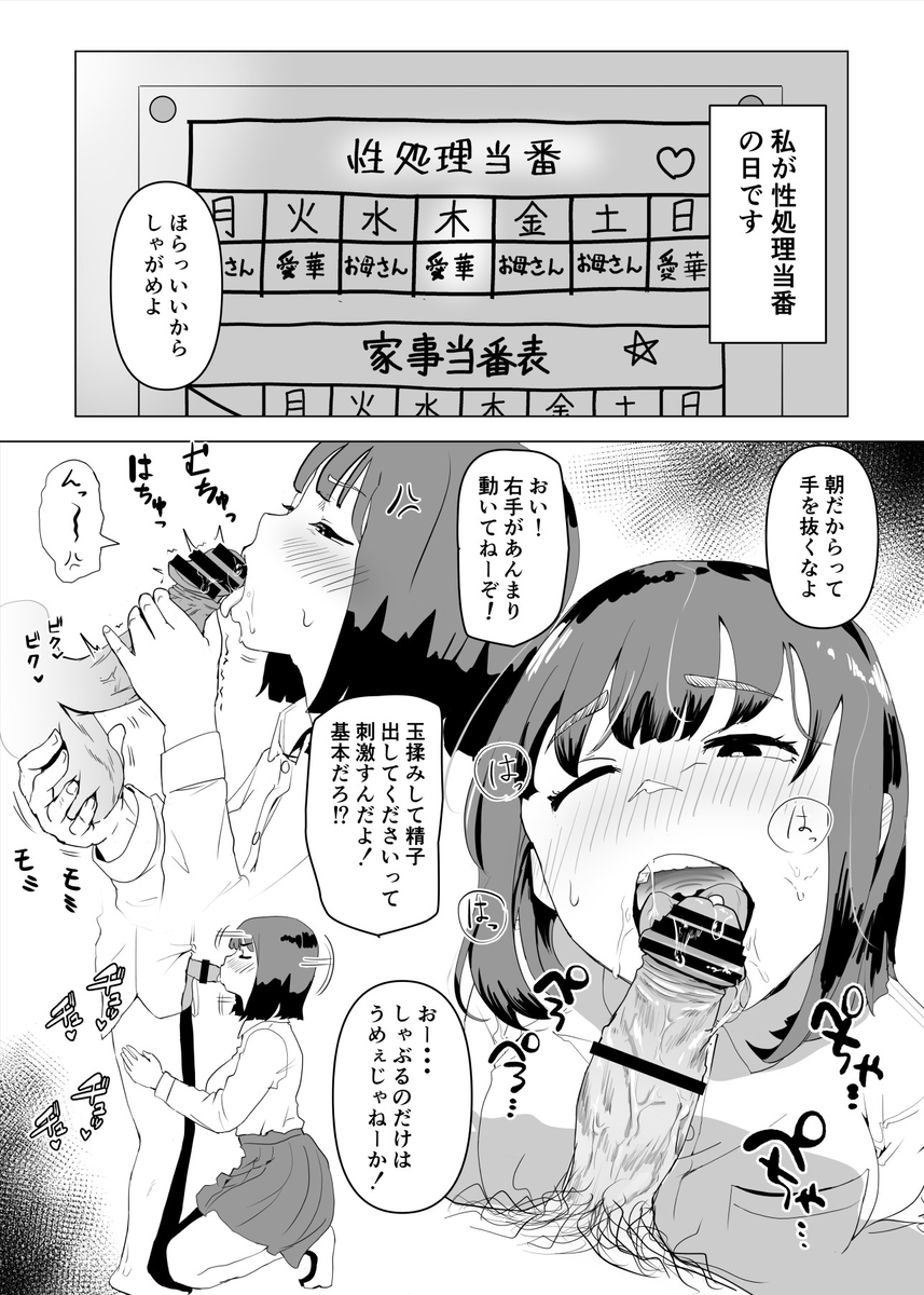 ウチでは家族セックスは常識らしい-3 【エロ漫画】これが最高の家族の姿？家族でセックスしまくる姿がエロ過ぎる件www