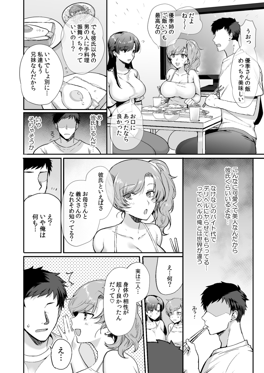 エロすぎる同居人-14 【エロ漫画】欲求不満の淫乱巨乳姉妹と絶倫巨根のハーレムセックス