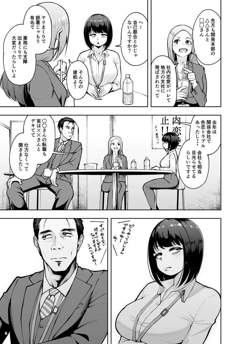 社内恋愛は禁止です！-8 【エロ漫画OL】会社に内緒で付き合ってる二人がヤリまくってる姿がエチエチすぎる